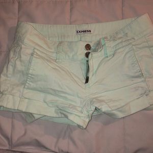Teal color shorts